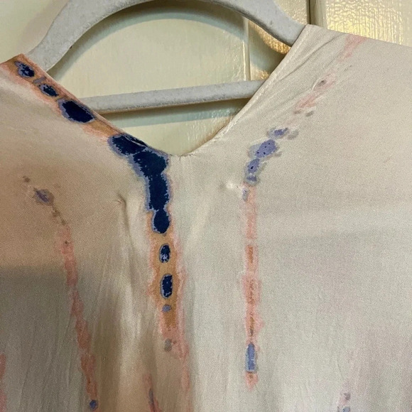 NWT BCBGeneration Blush Tie Dye Tassels Kimono - Picture 9 of 16